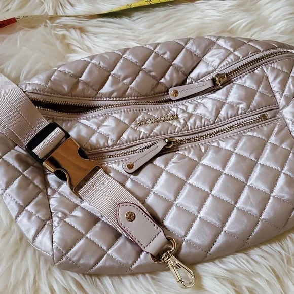 nwot MZ Wallace Rose Gold Crosby Sling Bag